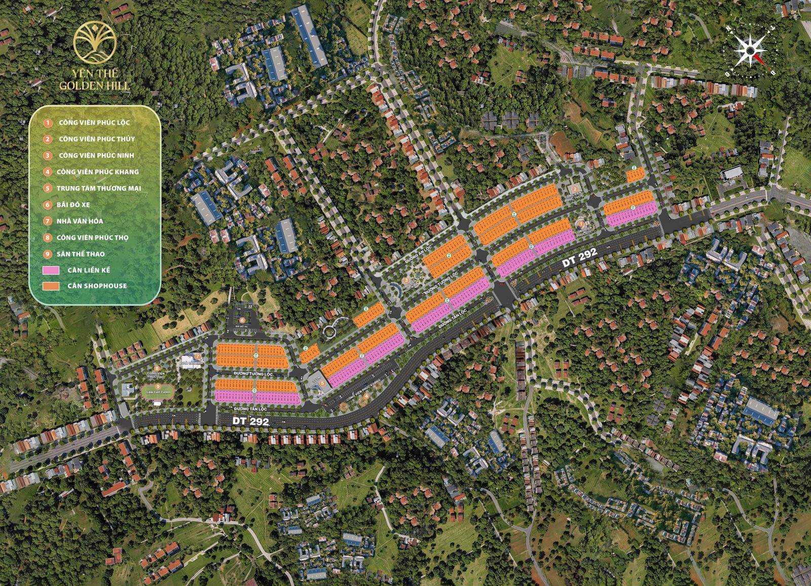 MẶT BẰNG YÊN THẾ GOLDEN HILL